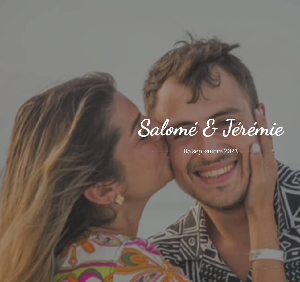 Mariage Salomé et Jérémie